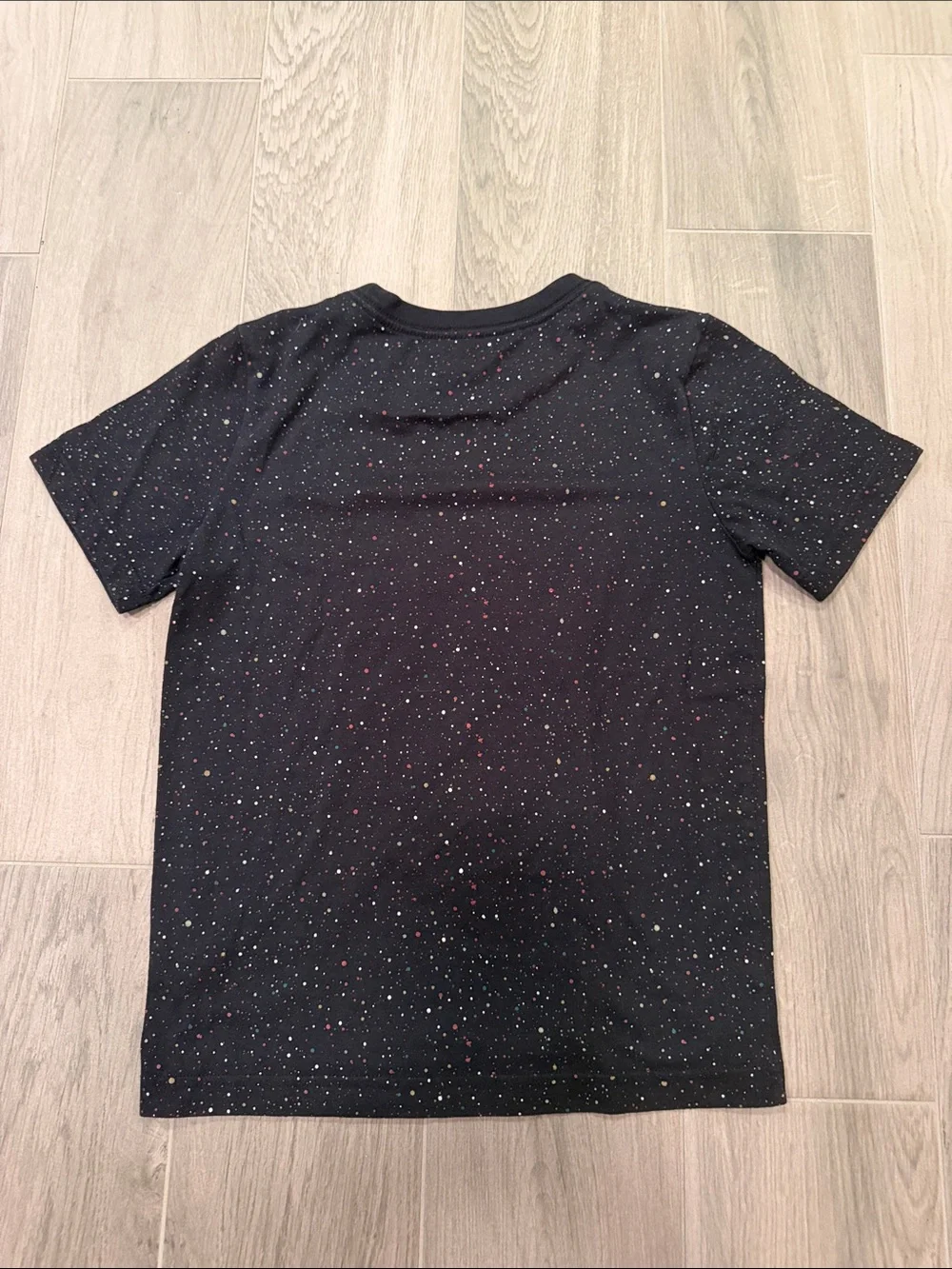 Jordan Boys Black Speckled Logo Tee Size M